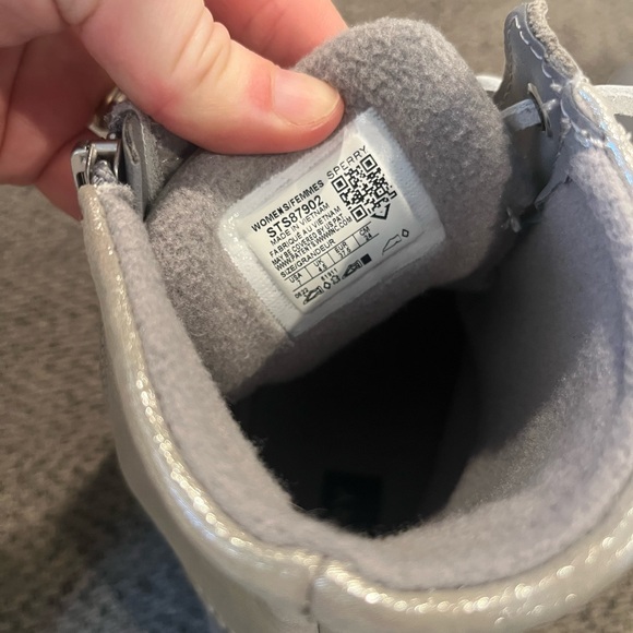 Shiny Silver Sperry Duck Boots - Picture 4 of 5